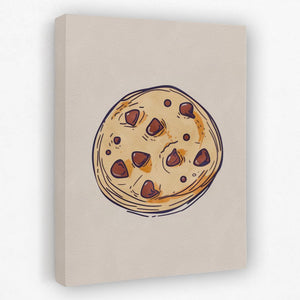 Chocolate Chip Cookie Fun Kitchen Art - Luxury Wall Art 