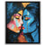 a painting of two women kissing each other