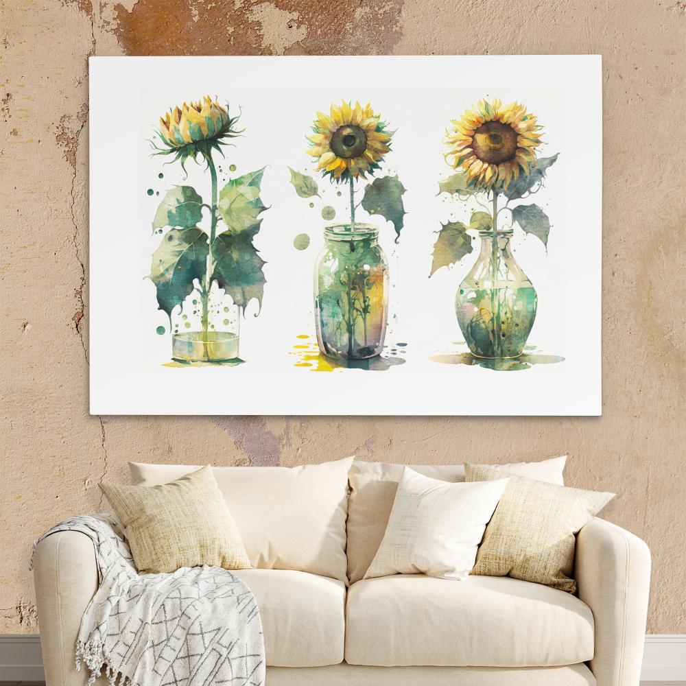 Abstract Sunflowers