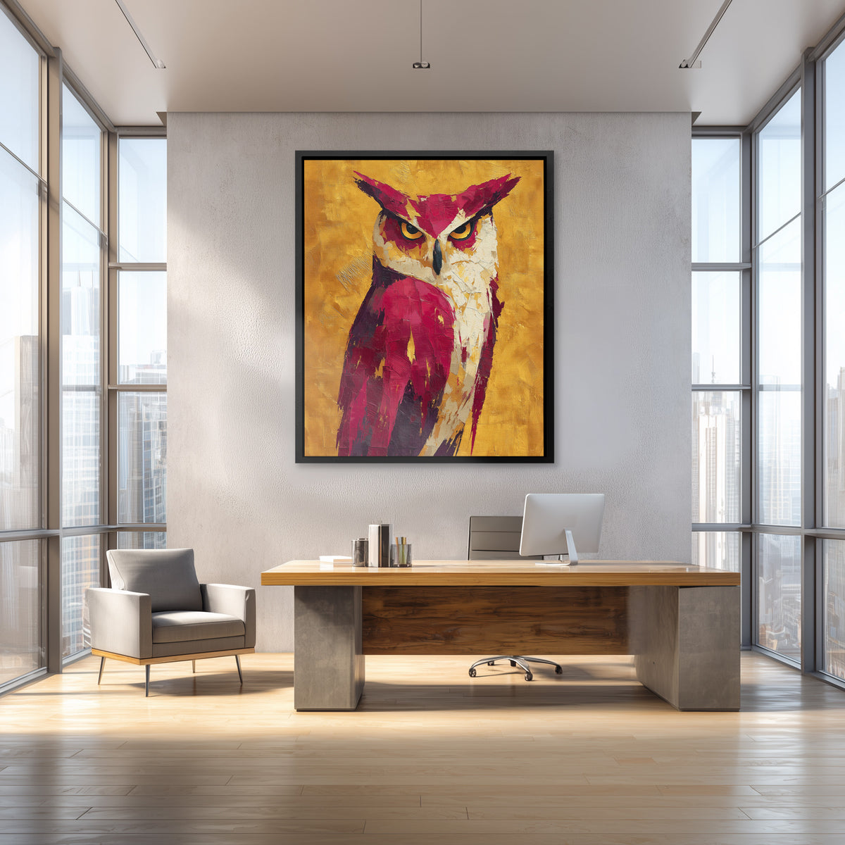 Amber Sentinel - Luxury Wall Art
