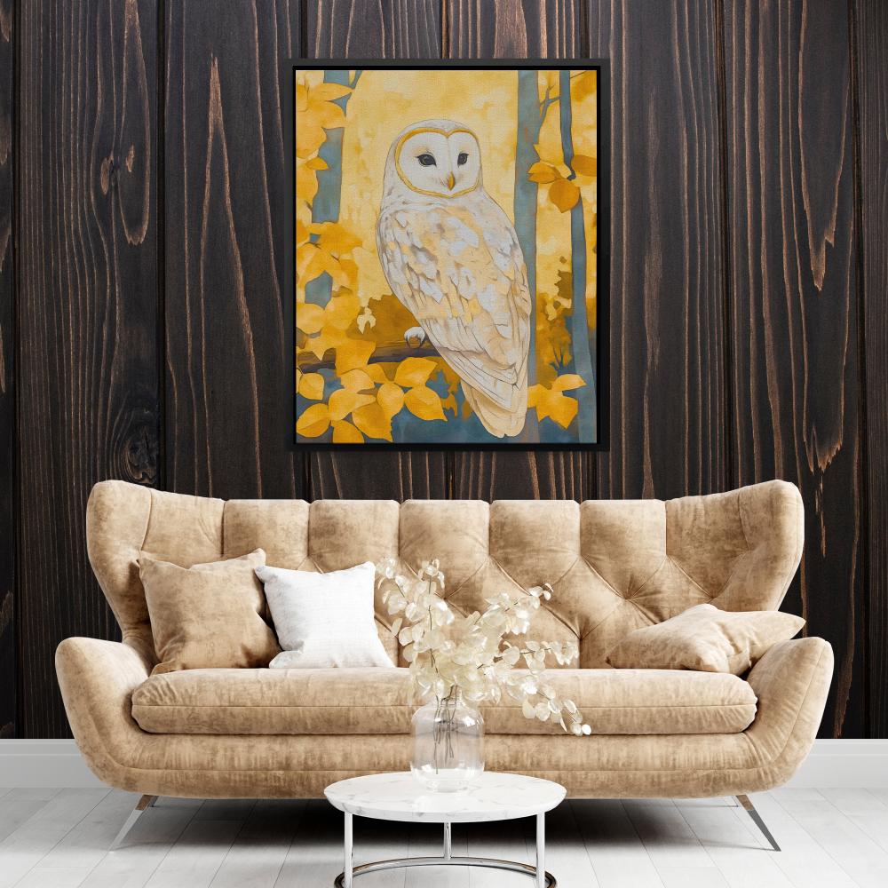 Autumn Owl Perched