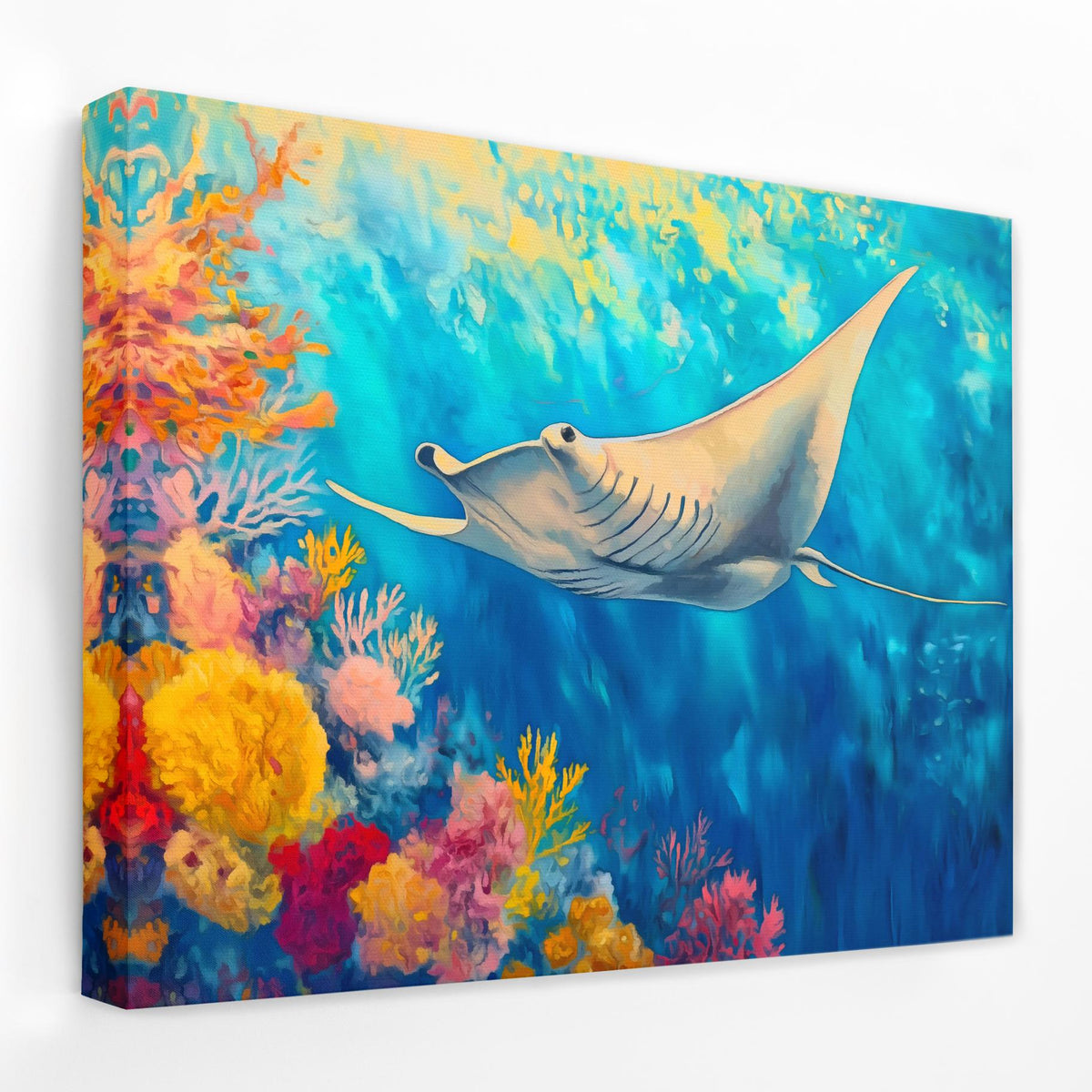 Azure Depths Manta Ray