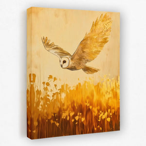 Barn Owl in the Wheat