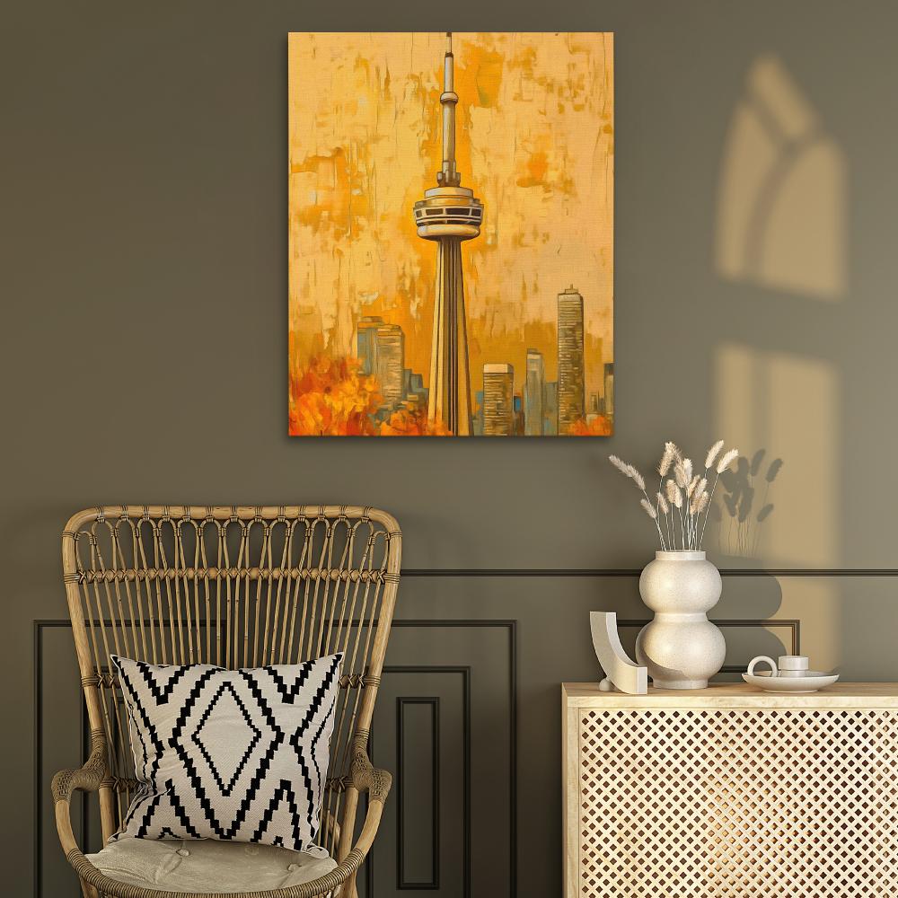 CN Tower in Fall Colors