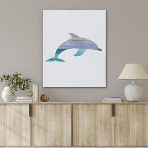 Dolphin with Sunset Tones