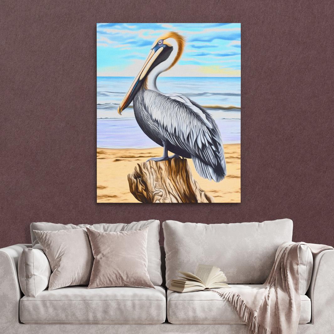 Driftwood Pelican Perch