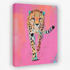 Fierce Cheetah in Pink