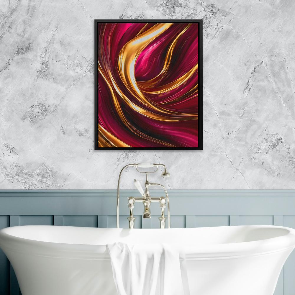 Flowing Gold and Pink