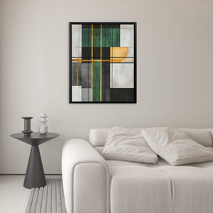 Geometric Gold and Green