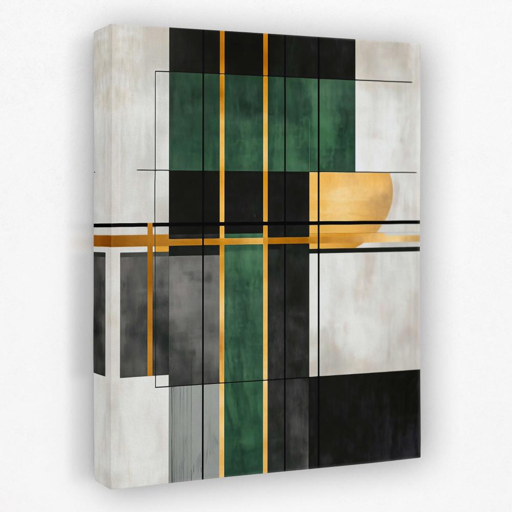 Geometric Gold and Green