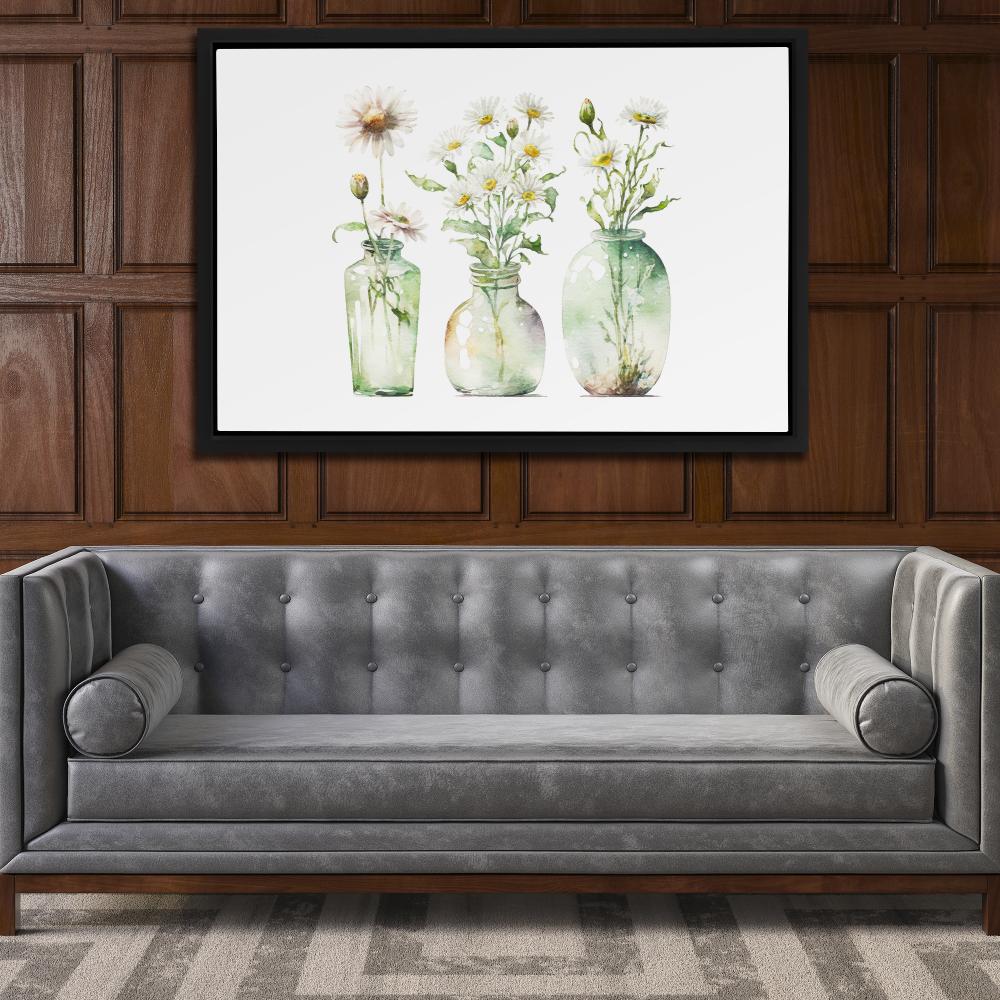 Glass Vases Wildflowers