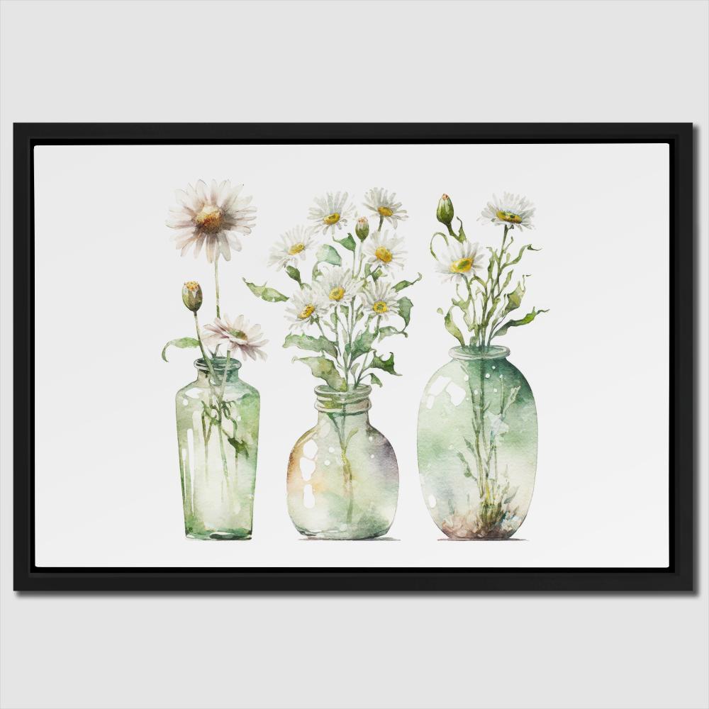 Glass Vases Wildflowers