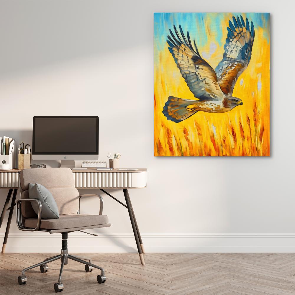 Hawk’s Sunset Flight