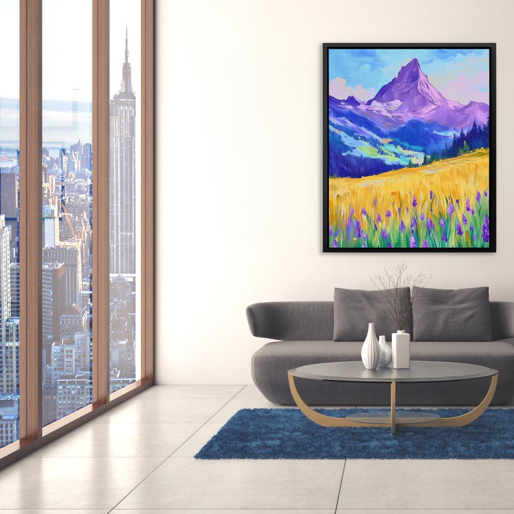 Lavender Mountain Fields