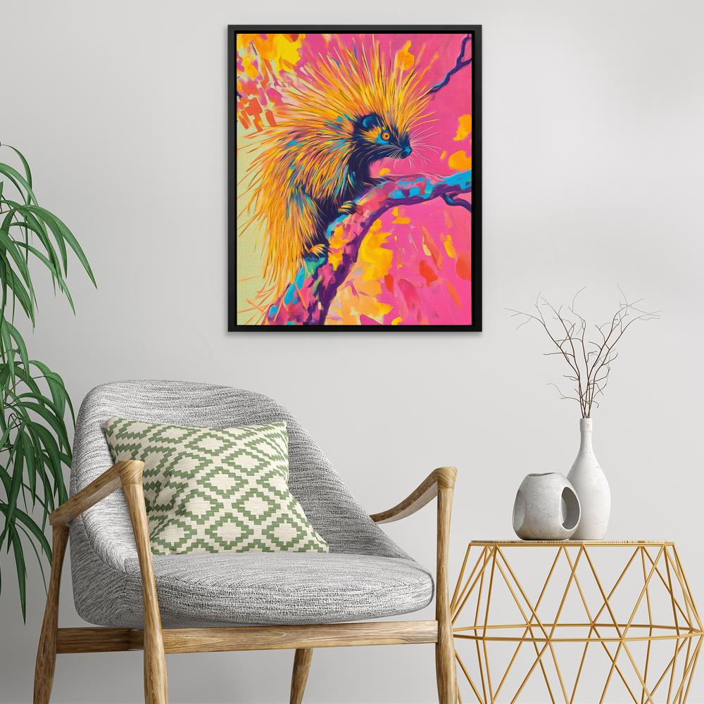 Neon Porcupine Glow
