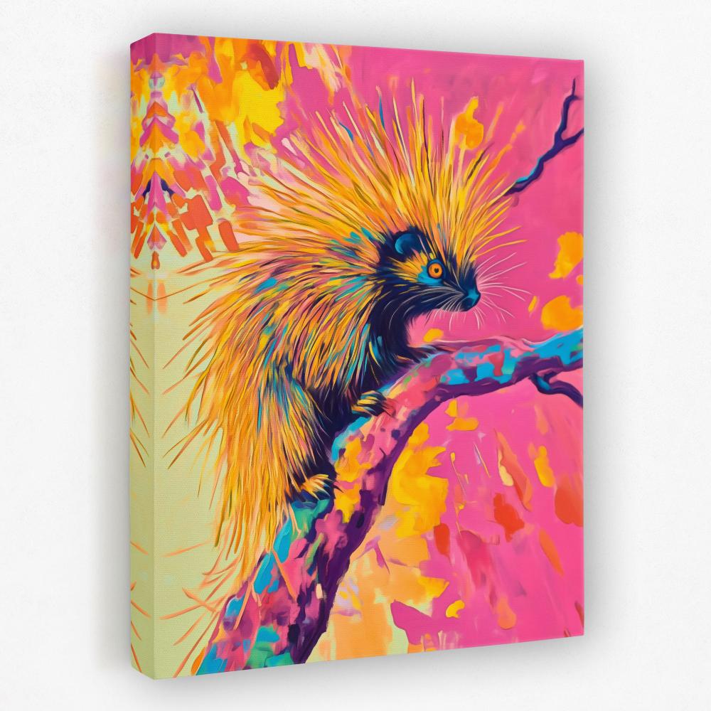 Neon Porcupine Glow