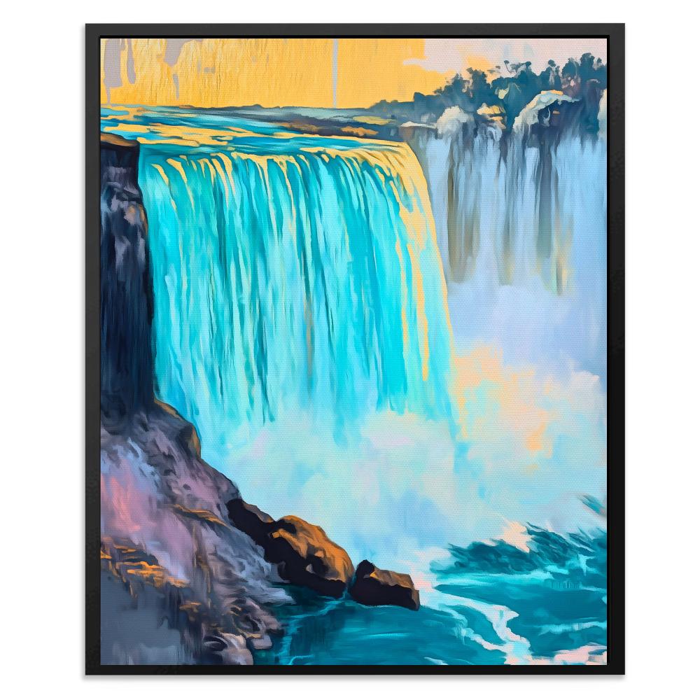 Niagara Falls in Gold and Blue