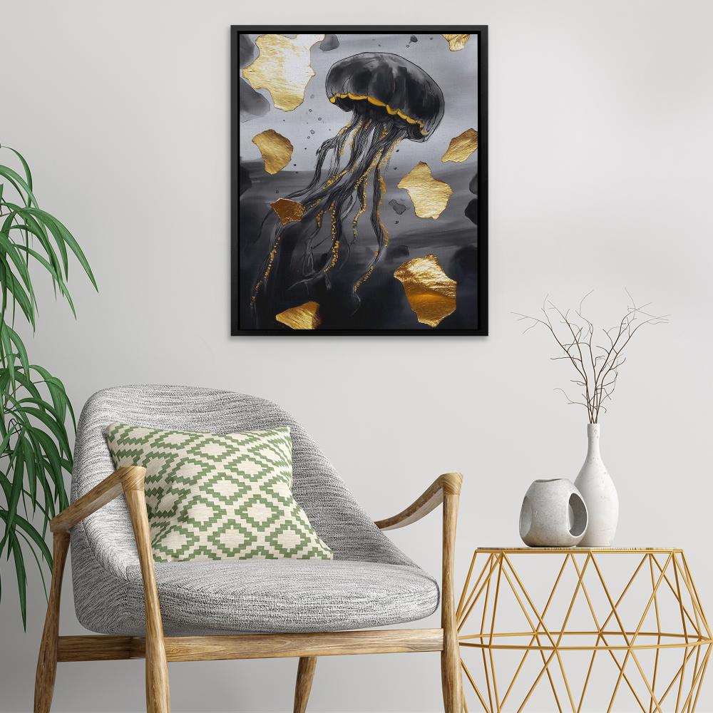 Noir Gold Jellyfish