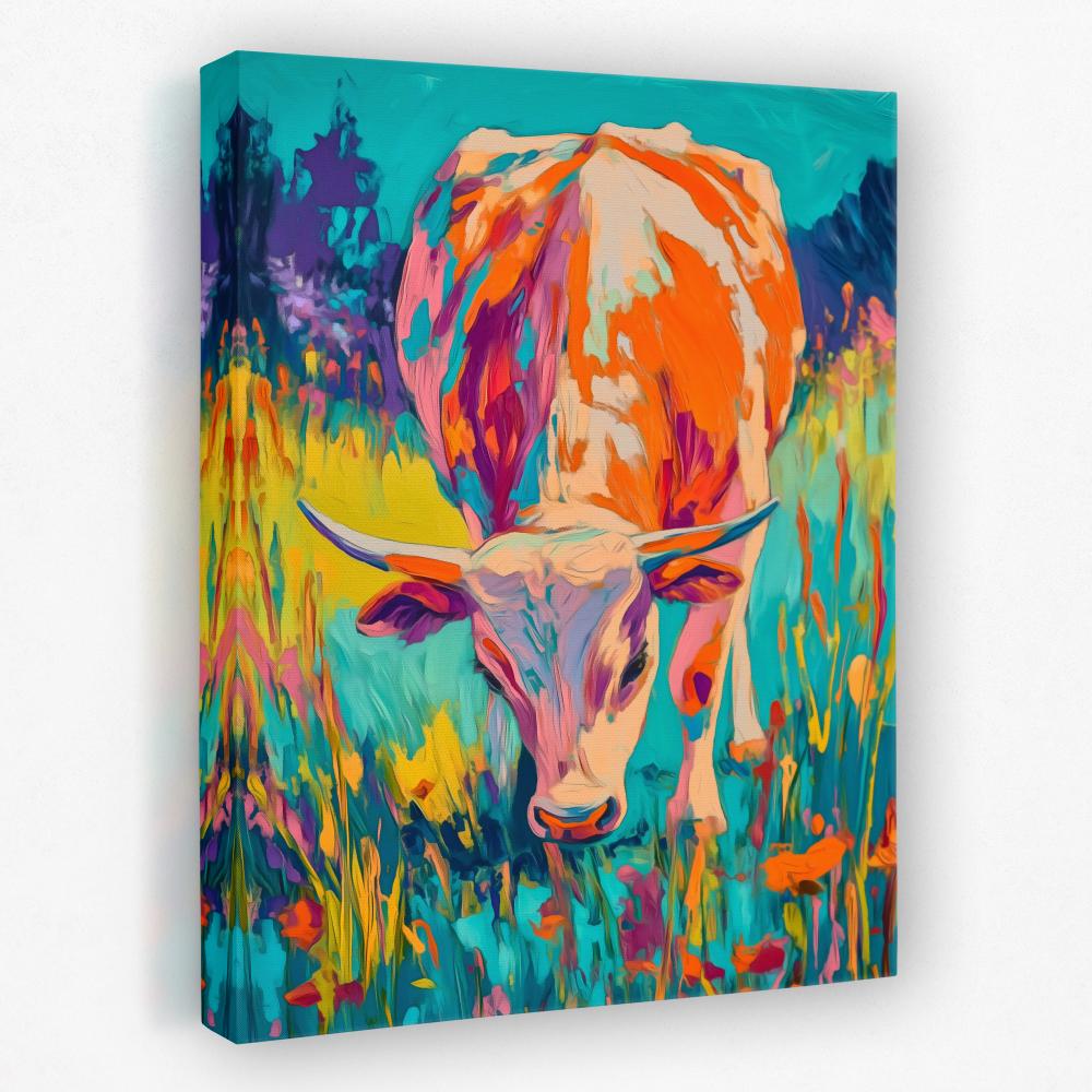 Pastel Fields Cow