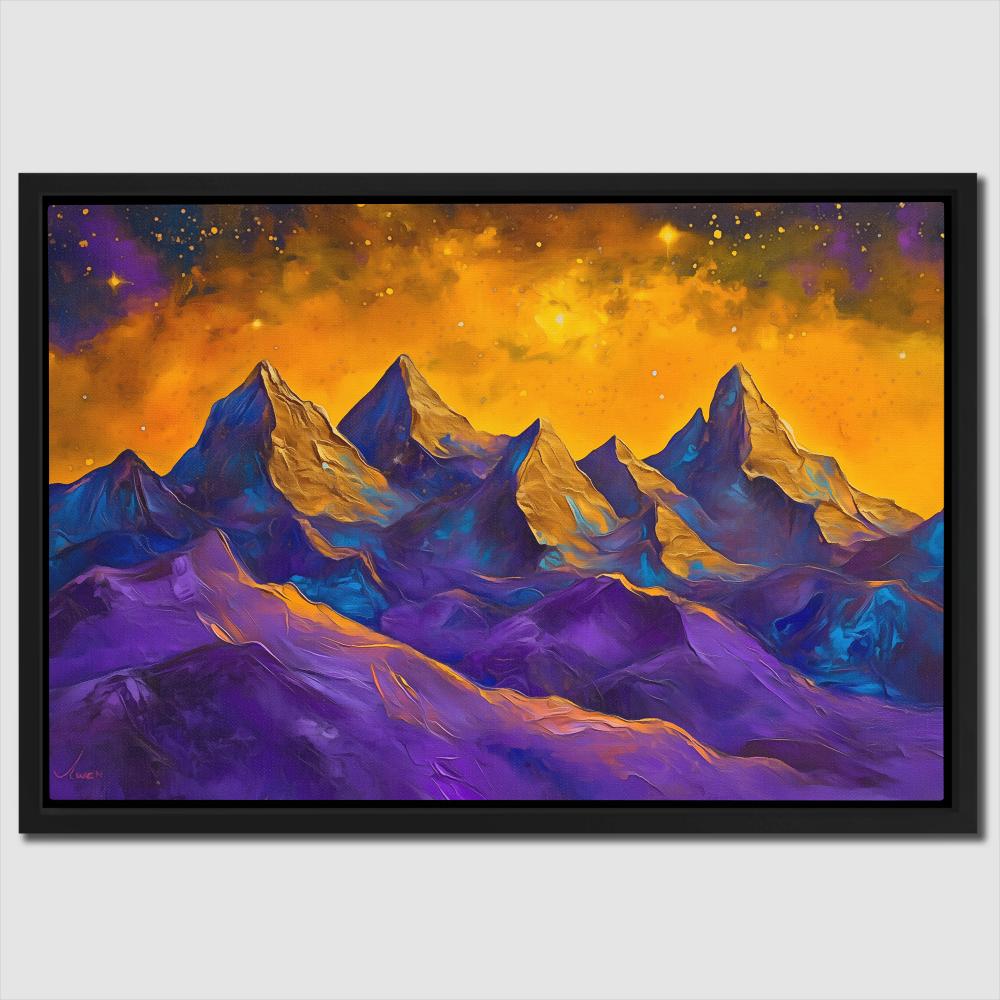 Purple and Gold Peaks