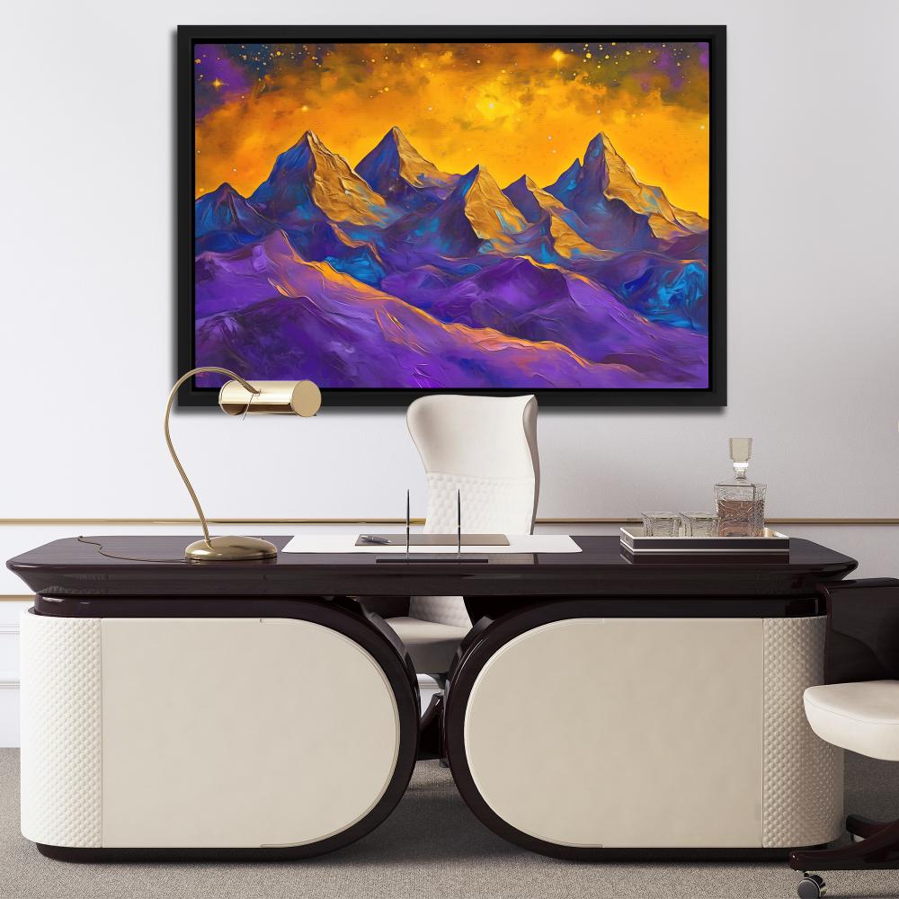 Purple and Gold Peaks