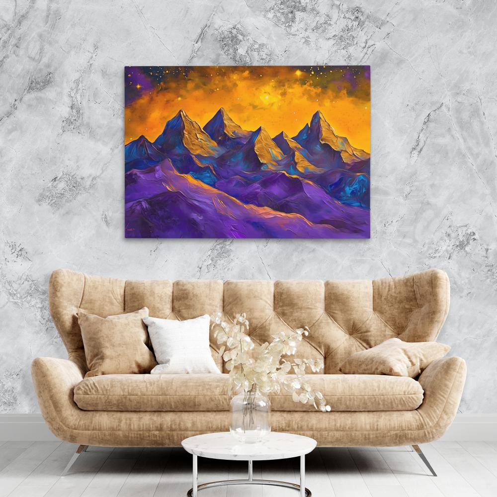 Purple and Gold Peaks