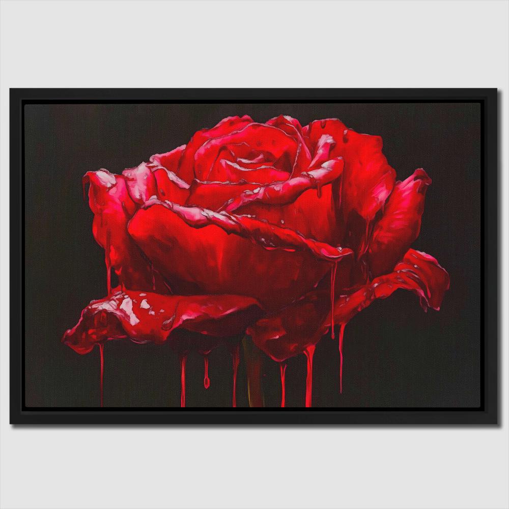 Red Rose Dripping
