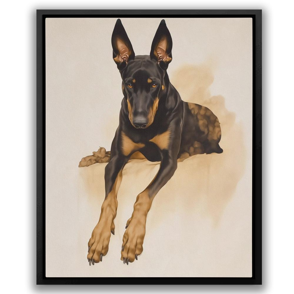 Regal Doberman Portrait
