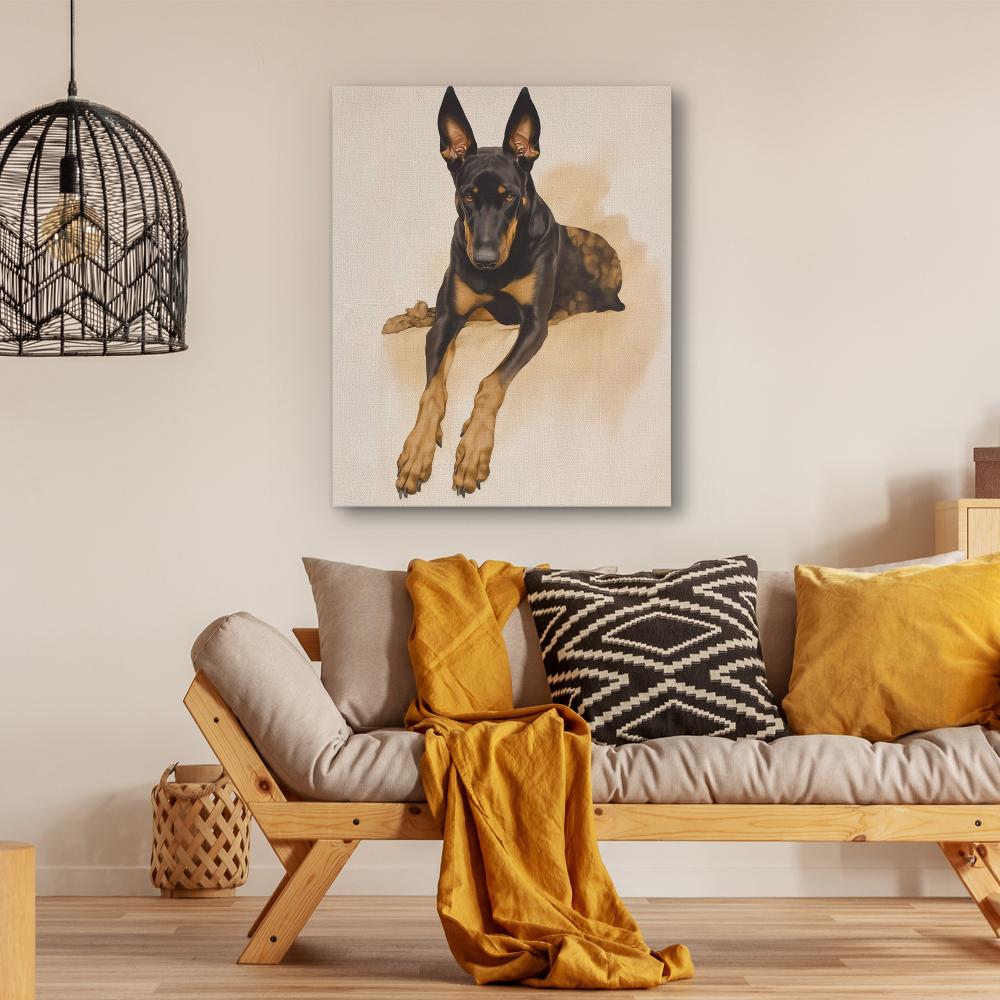 Regal Doberman Portrait
