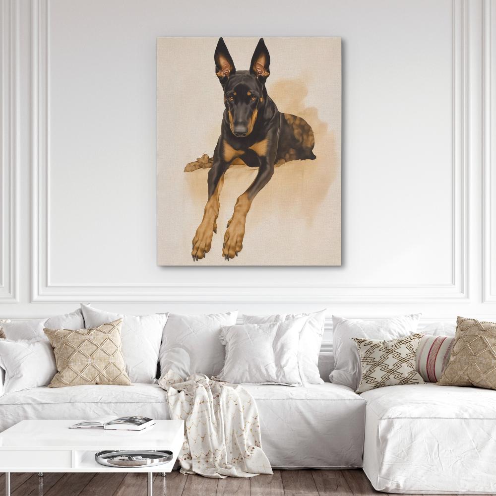 Regal Doberman Portrait