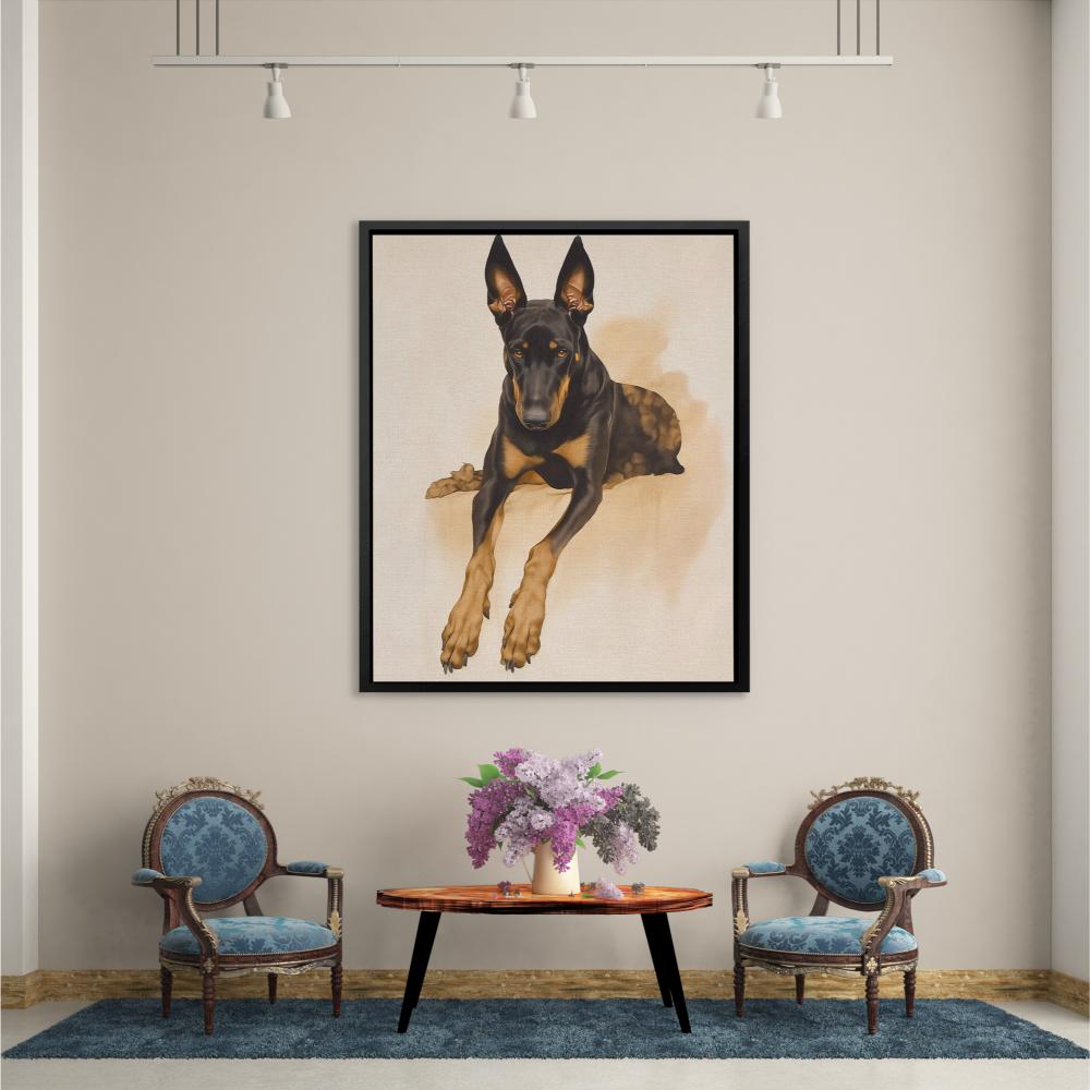Regal Doberman Portrait
