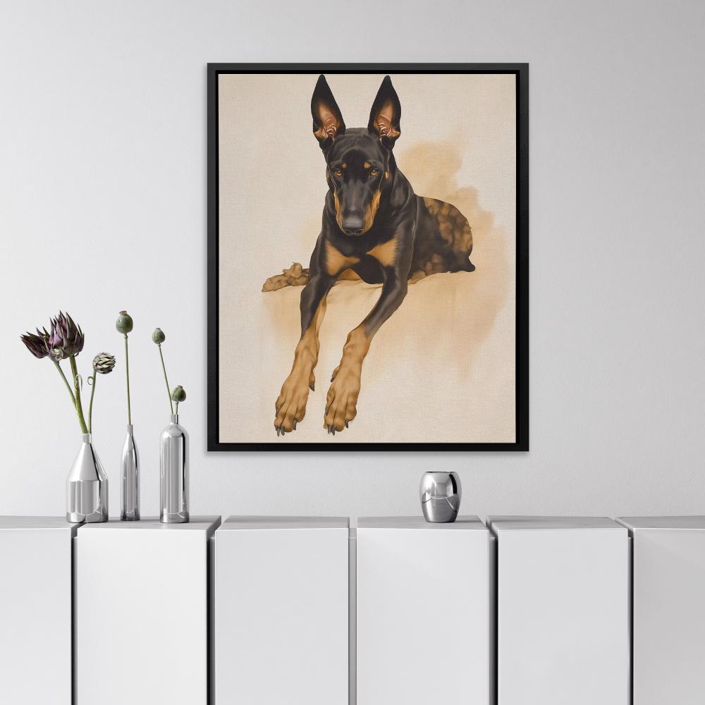 Regal Doberman Portrait