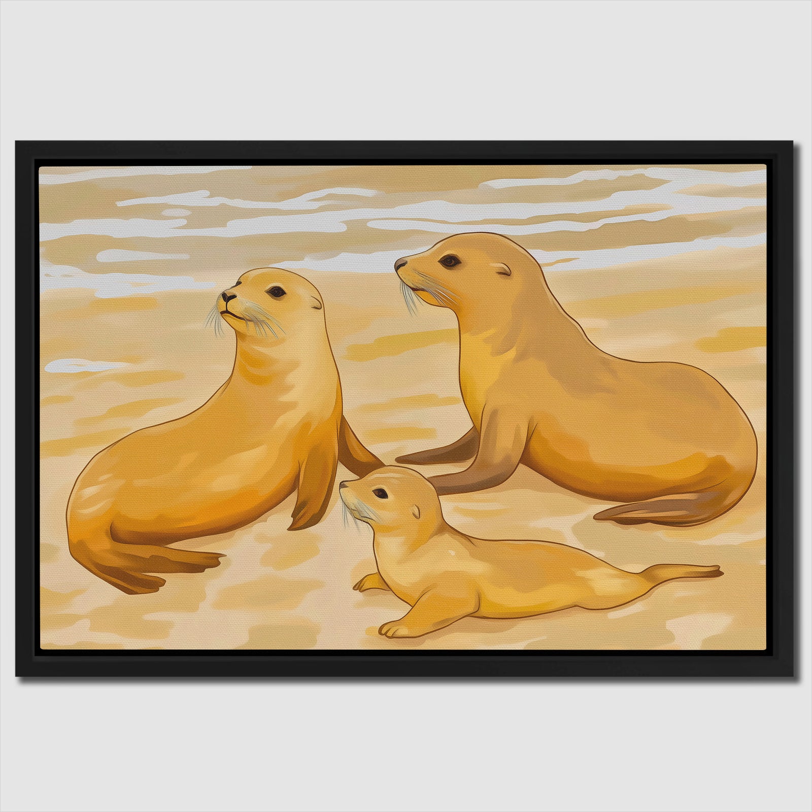 Seal Family - Luxury Wall Art