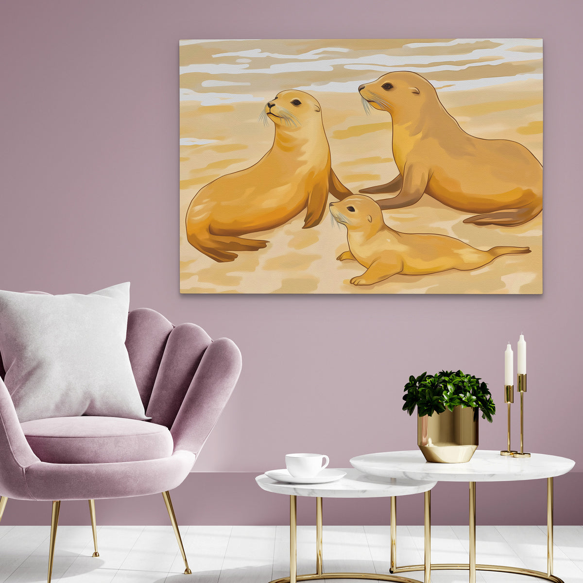 Seal Family - Luxury Wall Art