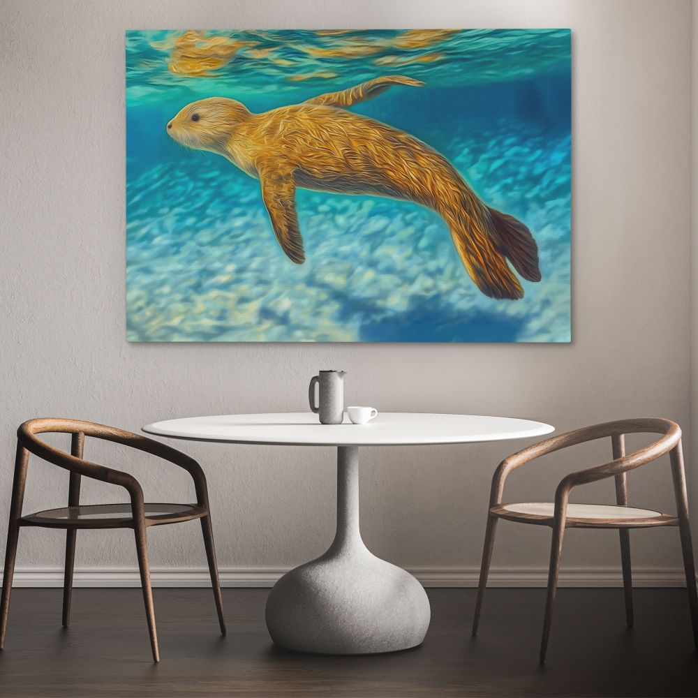 Shallow Seal Swimming