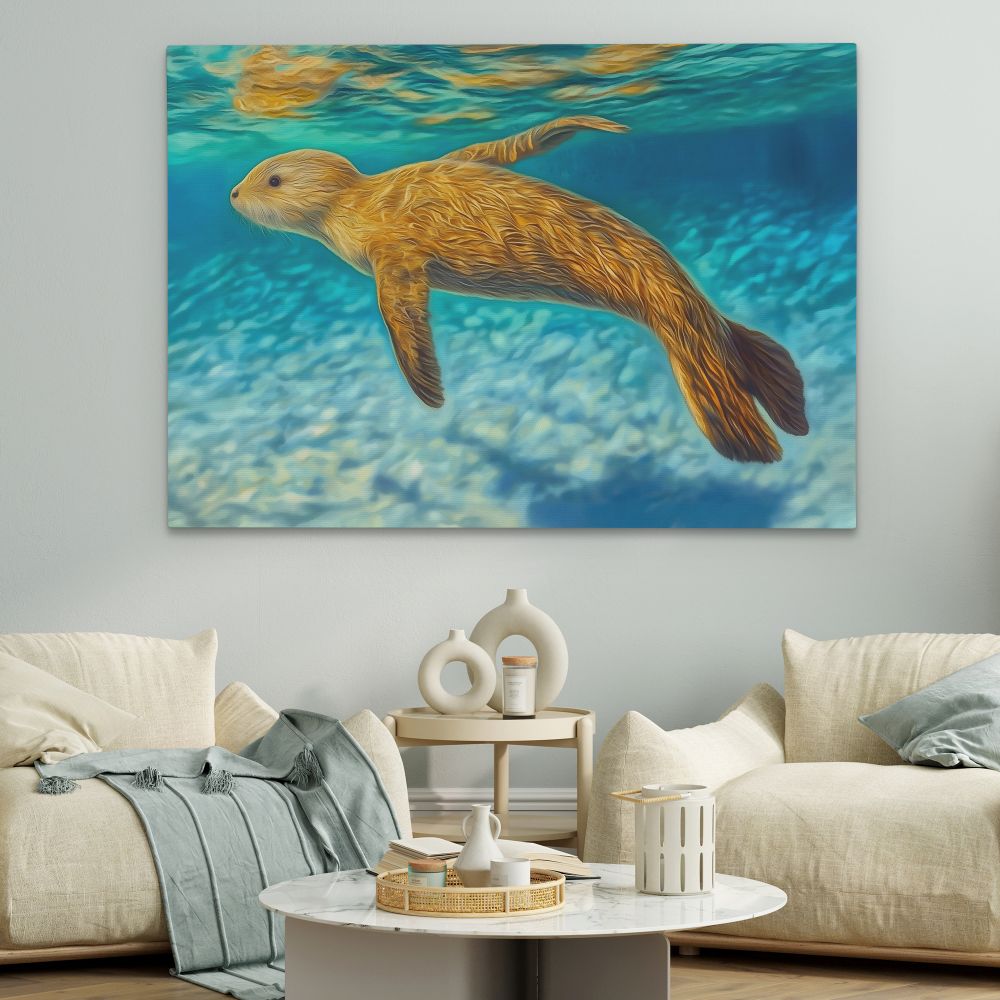 Shallow Seal Swimming