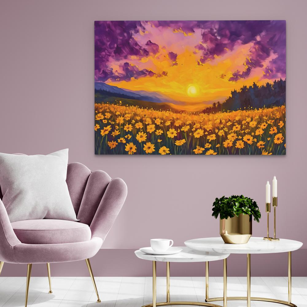 Sunset Field of Gold