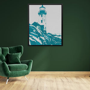 Teal Lighthouse