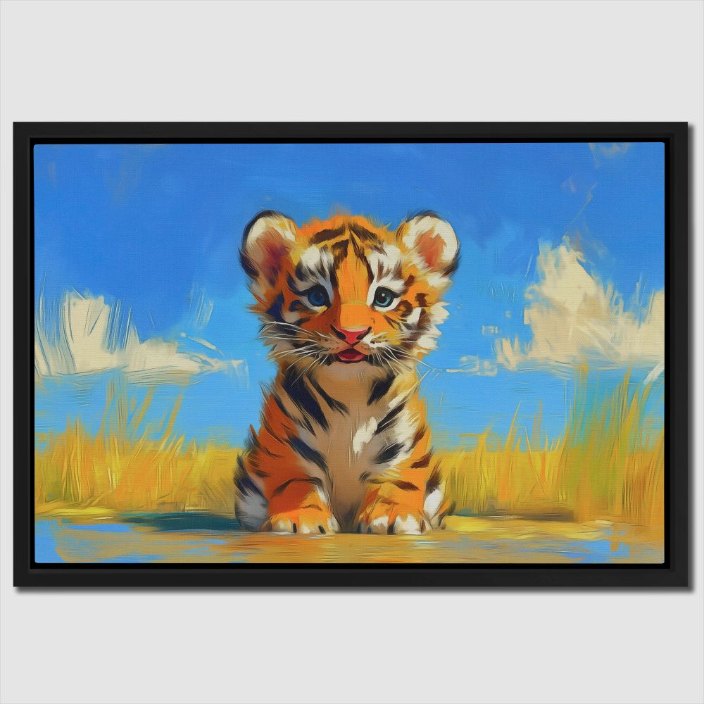 Tiger Cub in the Plains