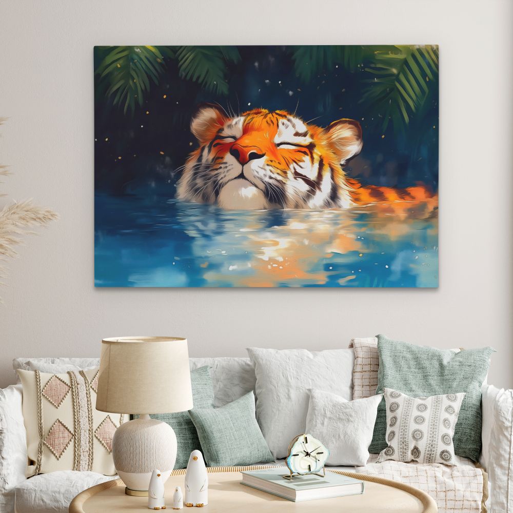 Tiger with Closed Eyes