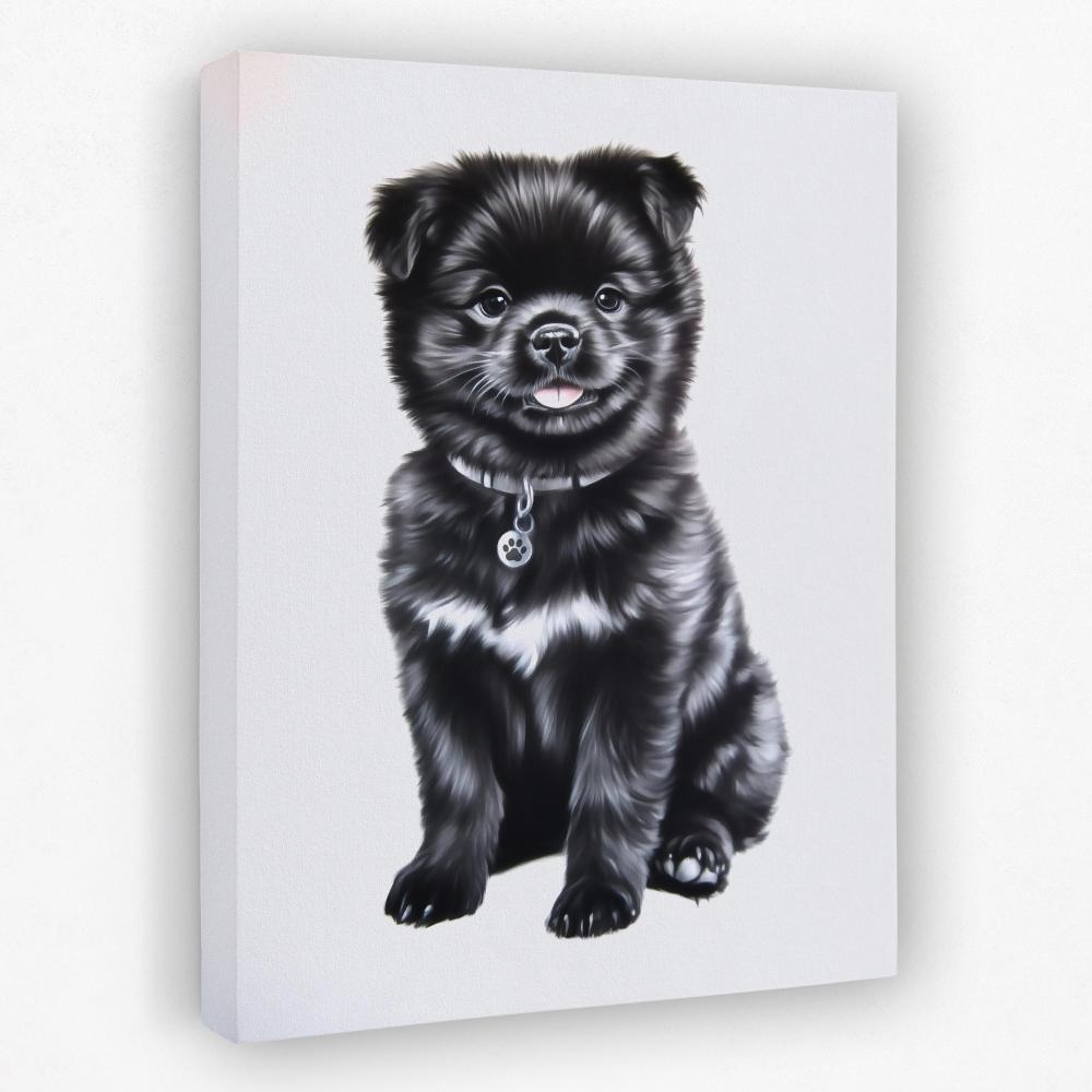 Tiny Pup with Paw Tag