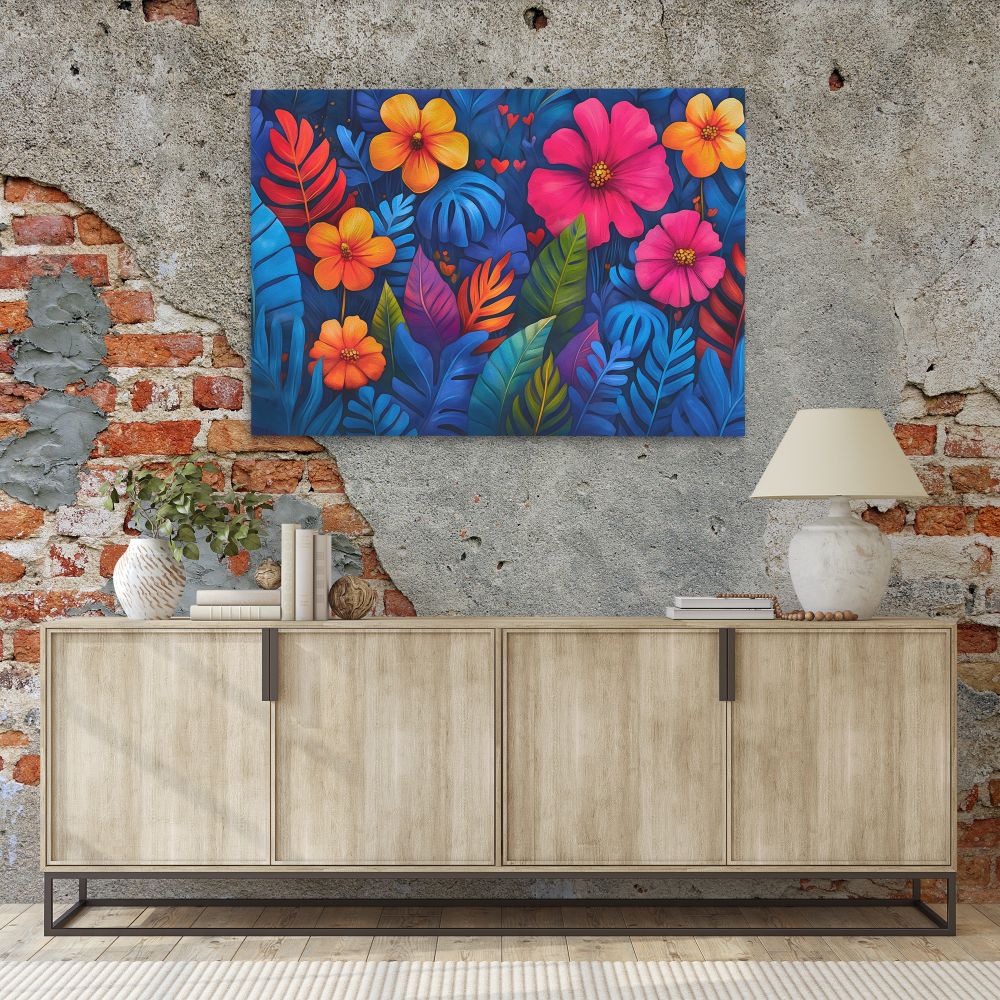 Tropical Flowers and Leaves