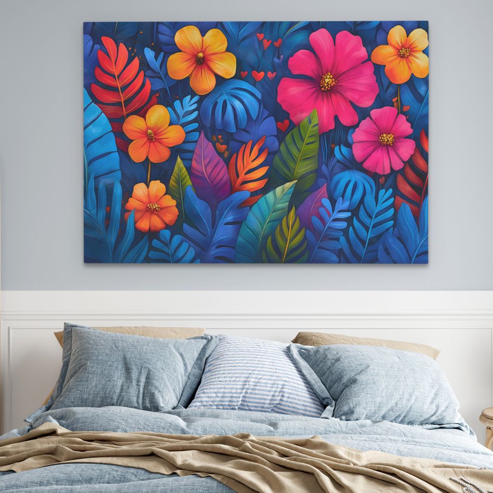 Tropical Flowers and Leaves