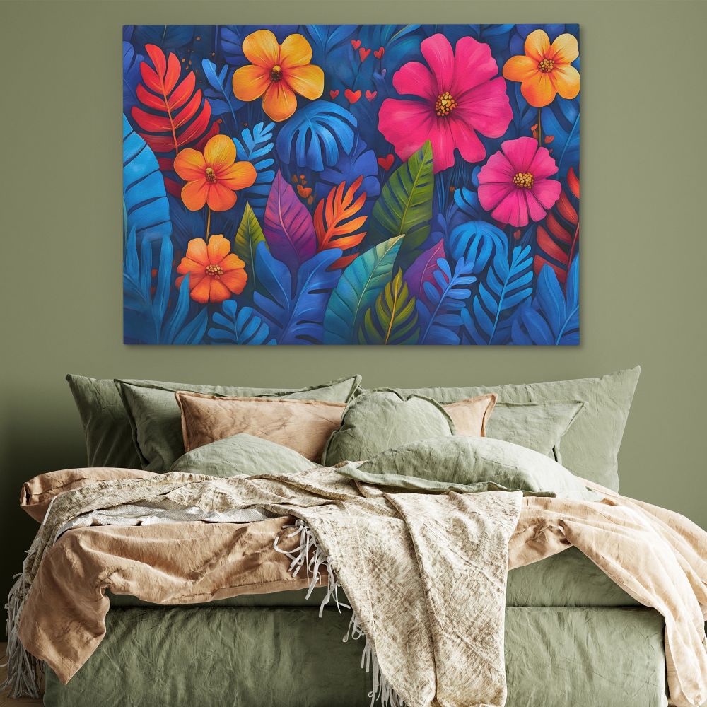 Tropical Flowers and Leaves