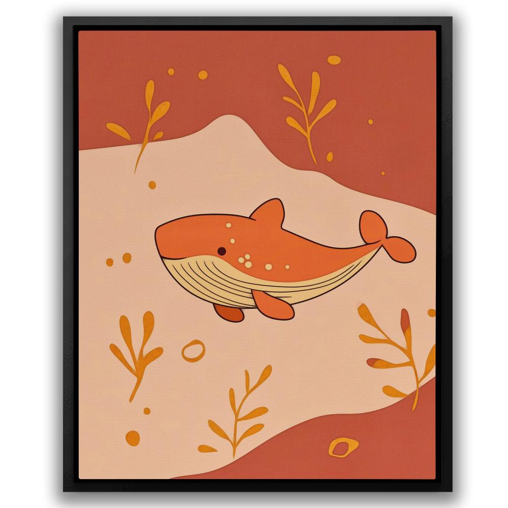 Whale in Warm Colors