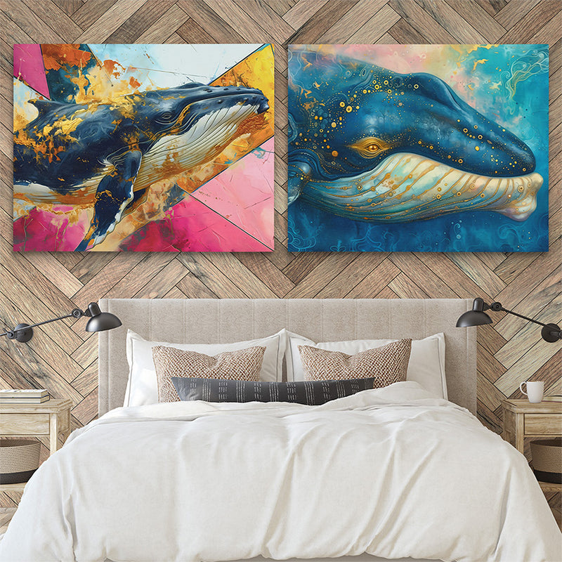 Luxury Whales Wall Art Prints