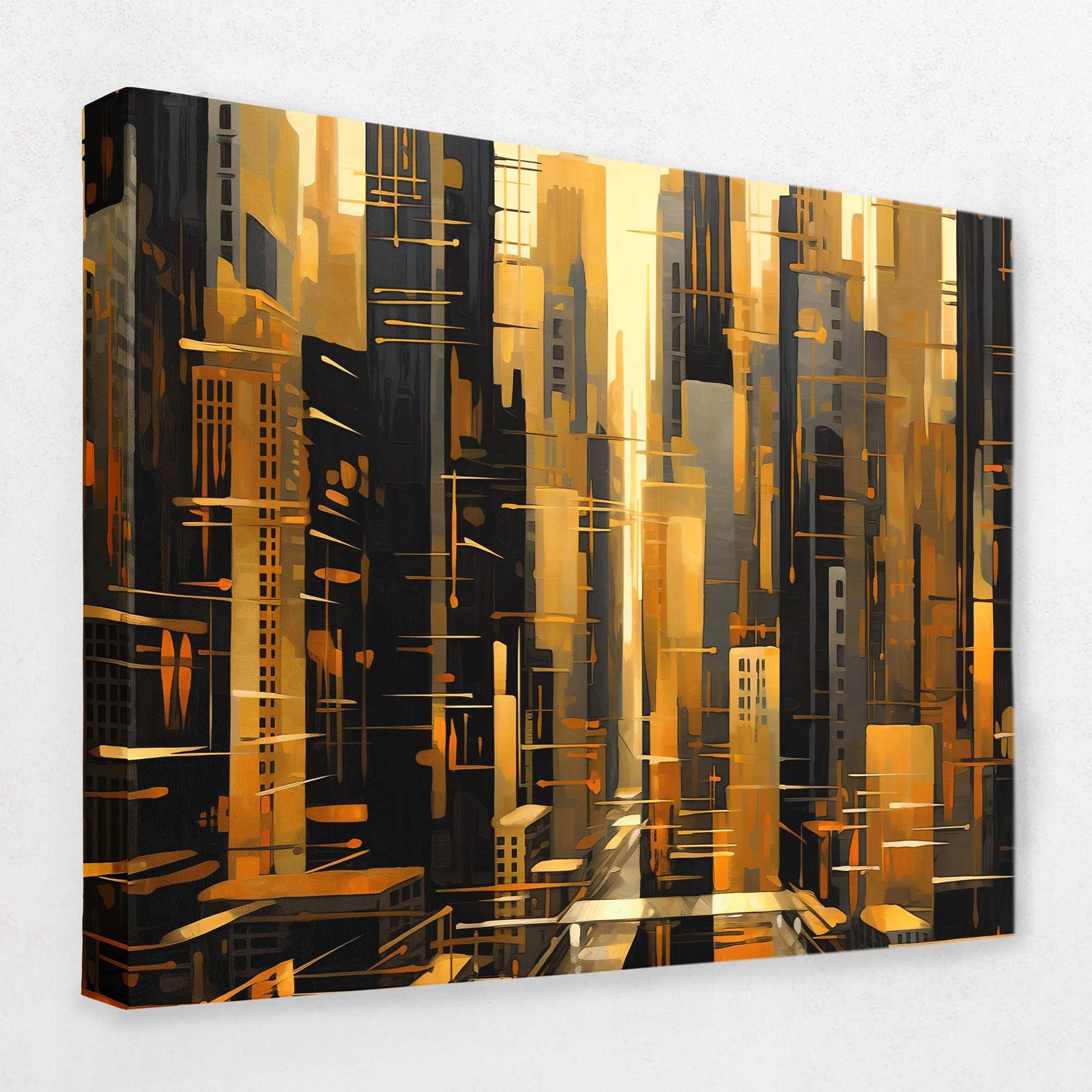 A City of Gold - Finance Canvas Wall Art