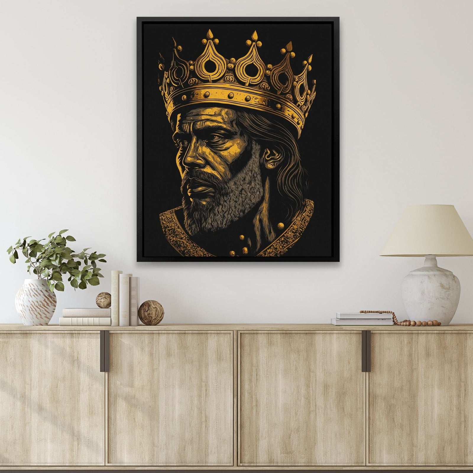 A King's Burden - King Canvas Wall Art