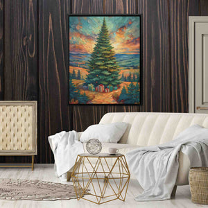 A Merry Christmas Tree - Luxury Wall Art