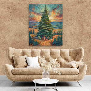 A Merry Christmas Tree - Luxury Wall Art